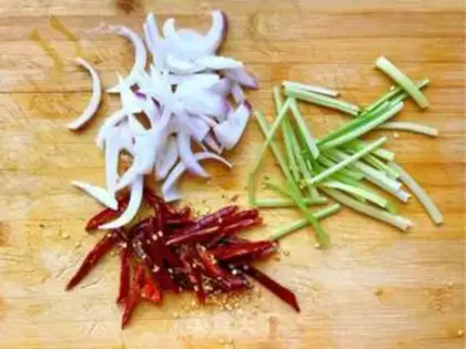 Make Fried silk step 5