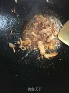 Make Sea belt fried meat step 3