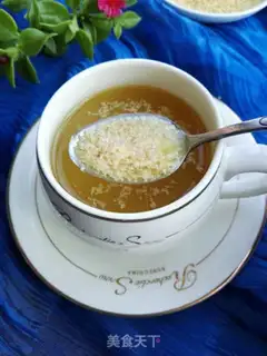 Make Wheat honey tea step 4