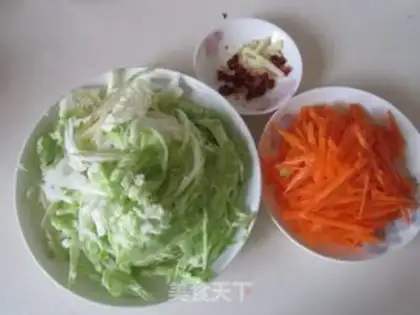 Make Carrot and cabbage step 0