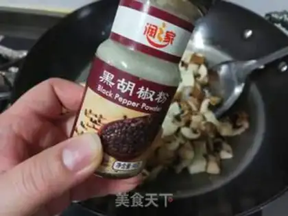 Make Brown mushrooms with gravy tofu step 9