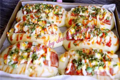 Make Bacon cheese and vegetable bread step 9