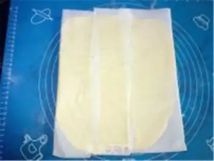 Make Ham square bread step 2
