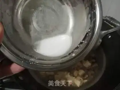 Make Brown mushrooms with gravy tofu step 12