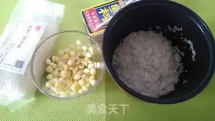 Make Coconut mango corn step 1