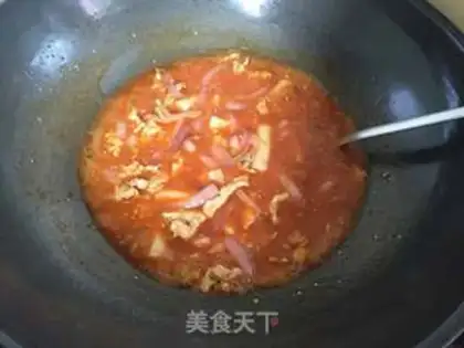 Make Hot fried rice cake step 5