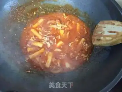 Make Hot fried rice cake step 6