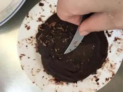 Make A rose black forest cake step 13