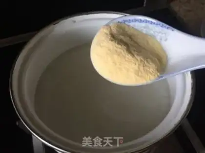 Make Corn oatmeal step 1