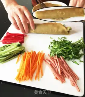 Make Five-colored burrito step 10