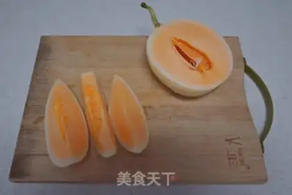 Make Sour cream melon step 1