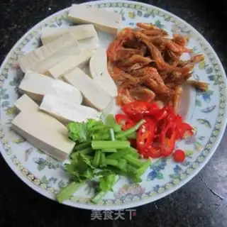 Make Shrimp and tofu step 1