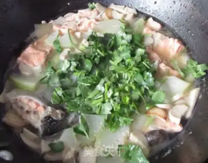 Make Oatmeal with salmon mushroom soup step 11