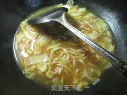Make Curry doll noodles step 6