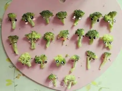 Make Particle face of broccoli step 0