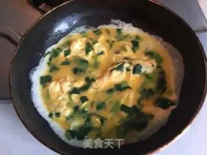 Make Pineapple thick egg fever step 6