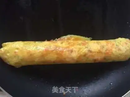 Make Sausage with egg rolls step 8