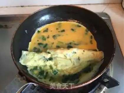 Make Pineapple thick egg fever step 8