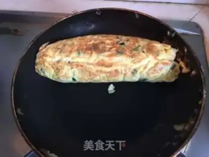 Make Pineapple thick egg fever step 9