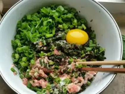 Make Pork cranberry dumplings step 7