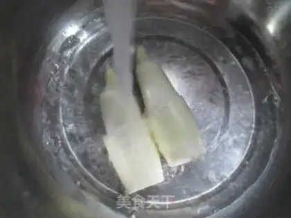 Make Peaches are white and fried step 1