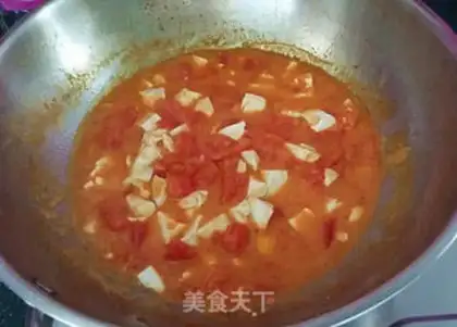 Make Krabs, beans, tomatoes step 13