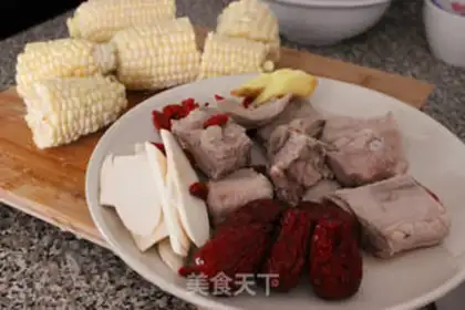 Make Corn-tree broth step 1