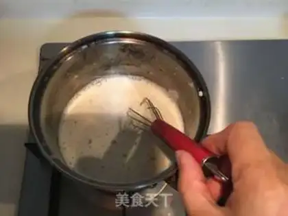 Make Black sesame ice cream step 2