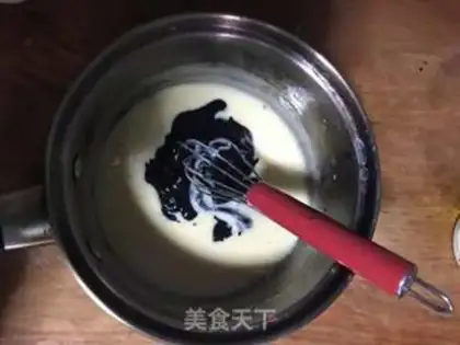 Make Black sesame ice cream step 3
