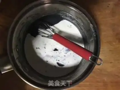 Make Black sesame ice cream step 4