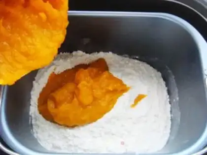 Make Pumpkin sesame rolls step 2