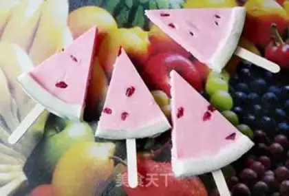Make Watermelon popsicles step 19