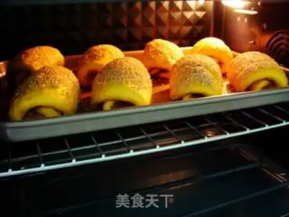 Make Pumpkin sesame rolls step 12