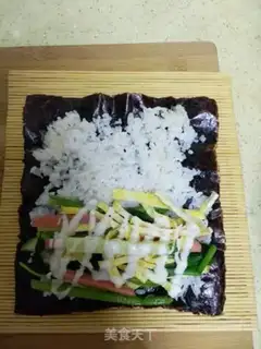 Make Sushi with spinach step 5