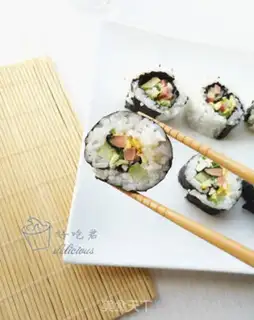Make Sushi with spinach step 13