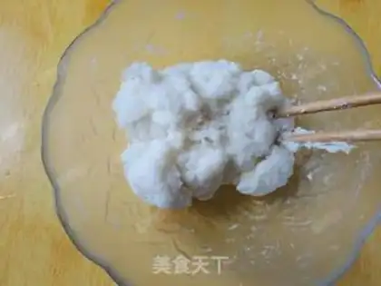 Make Mango Snowmen step 2