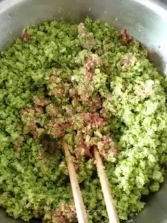 Make Orchid beef dumplings step 2