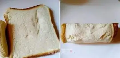 Make Egg toast banana roll step 1