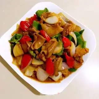 Make Onion fried belly step 12