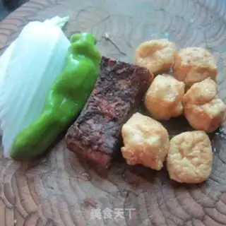 Make Pyramid tofu step 0