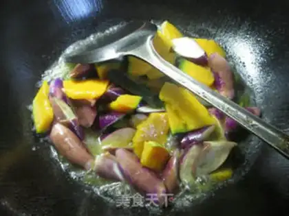 Make Cheese fried Japanese pumpkins step 3