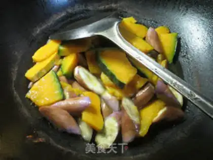 Make Cheese fried Japanese pumpkins step 6