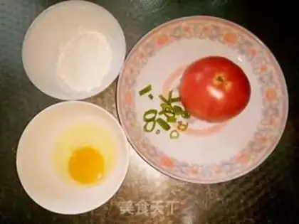 Make Tomato egg oak soup step 0