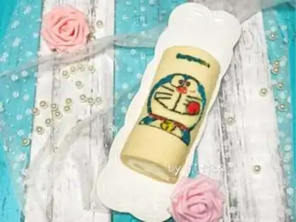 Make Machine cat-colored cake rolls step 23