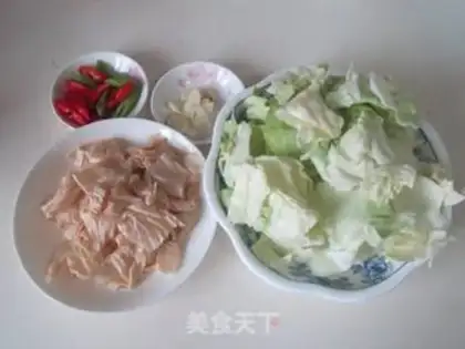 Make Soybeans and cabbage step 0