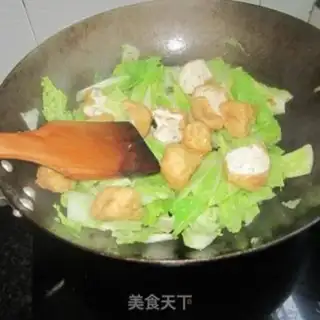 Make Tofu cooking cabbage step 4