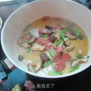 Make Celery sausage fried mushrooms step 7