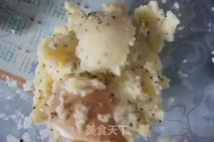 Make Quinoa potato salmon burger step 1