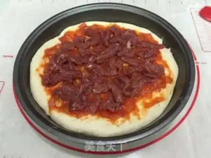 Make Beef field garden pizza step 11