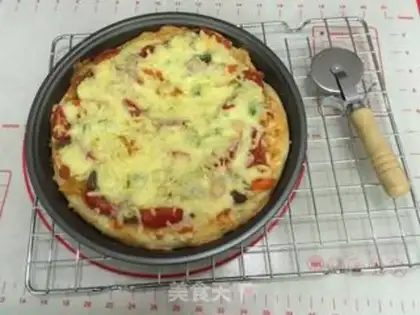 Make Beef field garden pizza step 15
